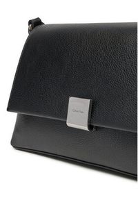 Calvin Klein Torebka Ck Plaque Medium Shoulder Bag K60K612783 Czarny. Kolor: czarny. Materiał: skórzane #3
