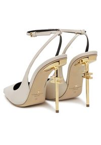Elisabetta Franchi Sandały SA-26B-51E2 Écru. Materiał: skóra