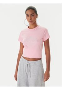 Juicy Couture T-Shirt JCGTK225015 Różowy Slim Fit. Kolor: różowy. Materiał: bawełna #1
