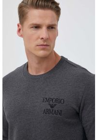 Emporio Armani Underwear dres lounge kolor szary. Kolor: szary. Materiał: dresówka #2