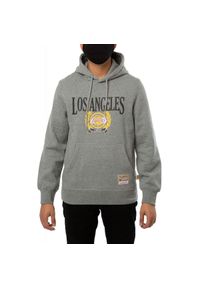 Mitchell & Ness - Bluza z kapturem Lakers. Typ kołnierza: kaptur. Kolor: szary. Sport: koszykówka #1