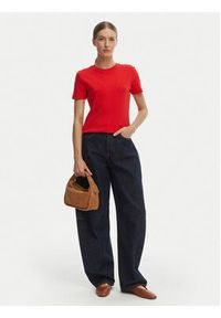 TOMMY HILFIGER - Tommy Hilfiger T-Shirt New Cody WW0WW40587 Pomarańczowy Slim Fit. Kolor: pomarańczowy. Materiał: bawełna #3