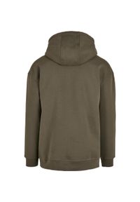 BUILD YOUR BRAND - Bluza Z Kapturem Męska Oversized. Typ kołnierza: kaptur. Kolor: zielony