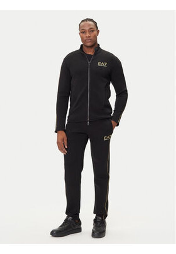 EA7 Emporio Armani Spodnie dresowe 7M000672 AF14146 UC001 Czarny Slim Fit. Kolor: czarny. Materiał: syntetyk