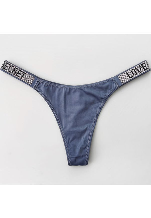 Intica - Stringi sportowe z cyrkoniami do codziennego użytku Dorolisa. Kolor: niebieski. Materiał: materiał