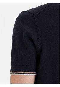 Bugatti T-Shirt 7200-75516C Granatowy Relaxed Fit. Kolor: niebieski. Materiał: bawełna #4