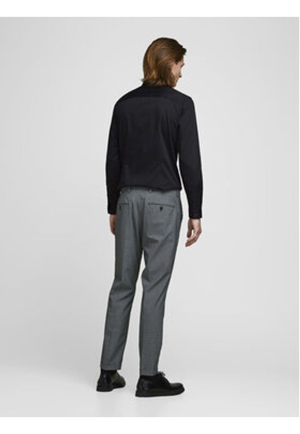 Jack & Jones - Jack&Jones Koszula Parma 12097662 Czarny Super Slim Fit. Kolor: czarny. Materiał: bawełna