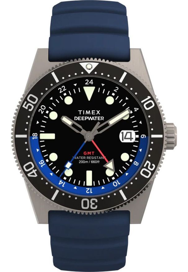 Zegarek Timex Zegarek męski TW2W75100 niebieski. Kolor: niebieski