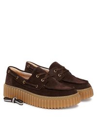 Clarks Półbuty Torhill Boat 26186647 Brązowy. Kolor: brązowy. Materiał: skóra, zamsz #3