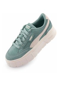 Damskie Sneakers Puma Mayze Stack DC5 Mineral Blue. Kolor: niebieski. Materiał: skóra