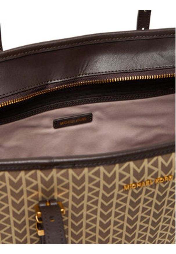 MICHAEL Michael Kors Torebka Quinn 30T5AQNT9O Brązowy. Kolor: brązowy. Materiał: skórzane
