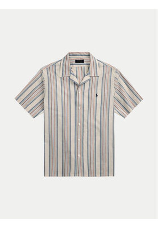 Polo Ralph Lauren Koszula 710965813001 Beżowy Classic Fit. Typ kołnierza: polo. Kolor: beżowy. Materiał: bawełna