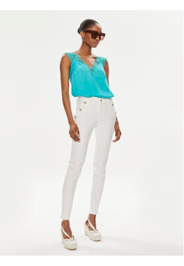 Morgan Jeansy 232-PEMA3 Écru Skinny Fit