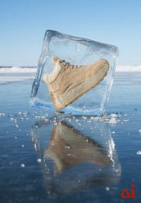 Renee - Jasnobrązowe Sneakersy Śniegowce Vices na Platformie Ozdobione Napisem i Futerkiem Lanite. Kolor: brązowy. Materiał: futro. Wzór: napisy, aplikacja. Obcas: na platformie #1