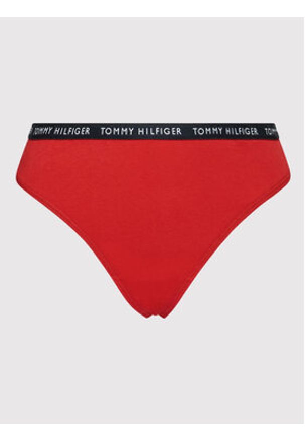 TOMMY HILFIGER - Tommy Hilfiger Komplet 3 par stringów UW0UW02829 Kolorowy. Materiał: bawełna. Wzór: kolorowy