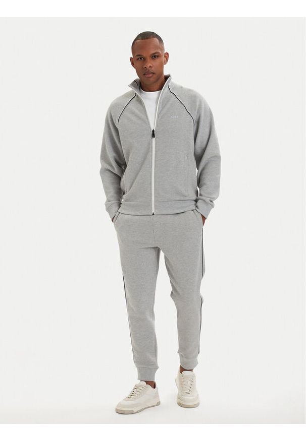 BOSS Dres 50555906 Szary jasny Regular Fit. Kolor: szary. Materiał: syntetyk, bawełna