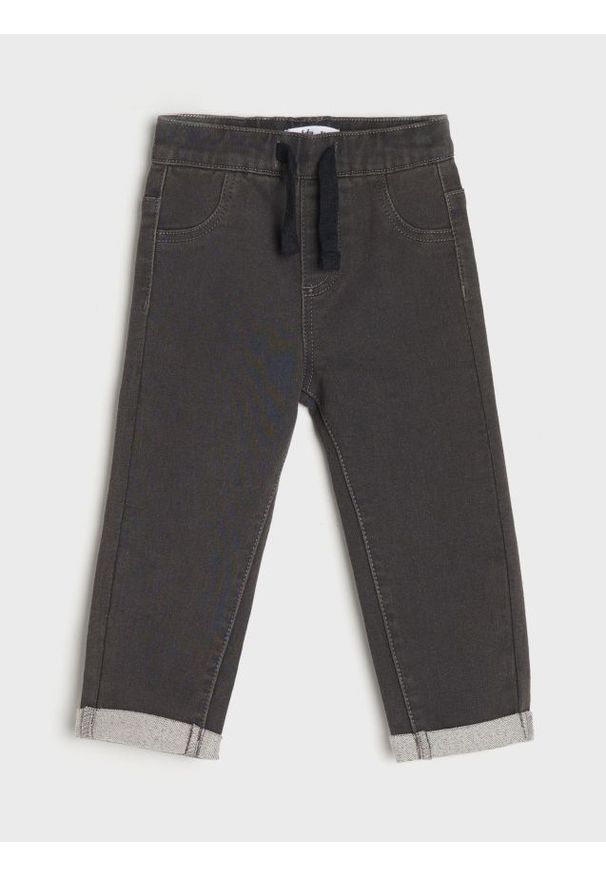 Sinsay - Jeansy - szary. Kolor: szary. Materiał: jeans. Długość: długie