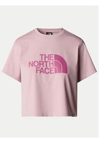 The North Face T-Shirt Easy NF0A8A6H Różowy Loose Fit. Kolor: różowy. Materiał: bawełna #3