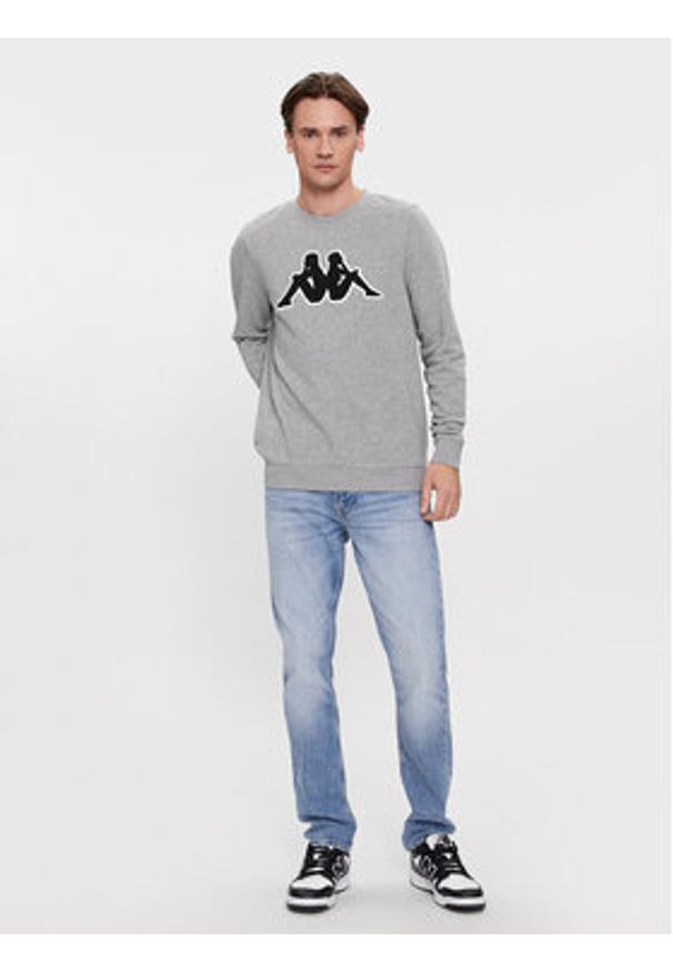 Kappa Bluza Airvit 3032BZ0 Szary Regular Fit. Kolor: szary. Materiał: bawełna