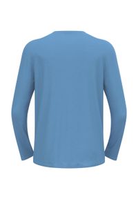 Odlo - Koszulka z długim rękawem męska ODLO Merino 200 Tourist T-Shirt. Okazja: na co dzień. Kolor: niebieski. Długość rękawa: długi rękaw. Długość: długie. Styl: casual