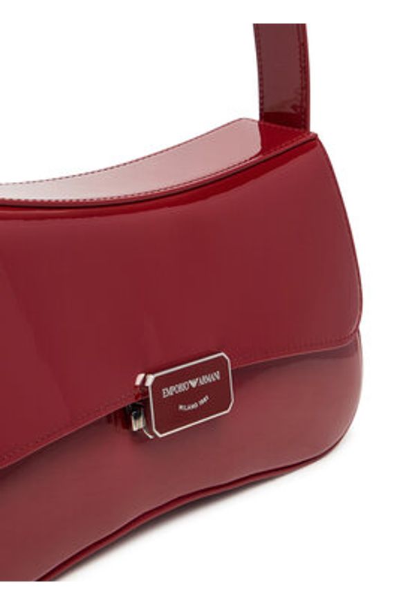 Emporio Armani Torebka EW001013 AF17287 U5068 Bordowy. Kolor: czerwony. Materiał: skórzane