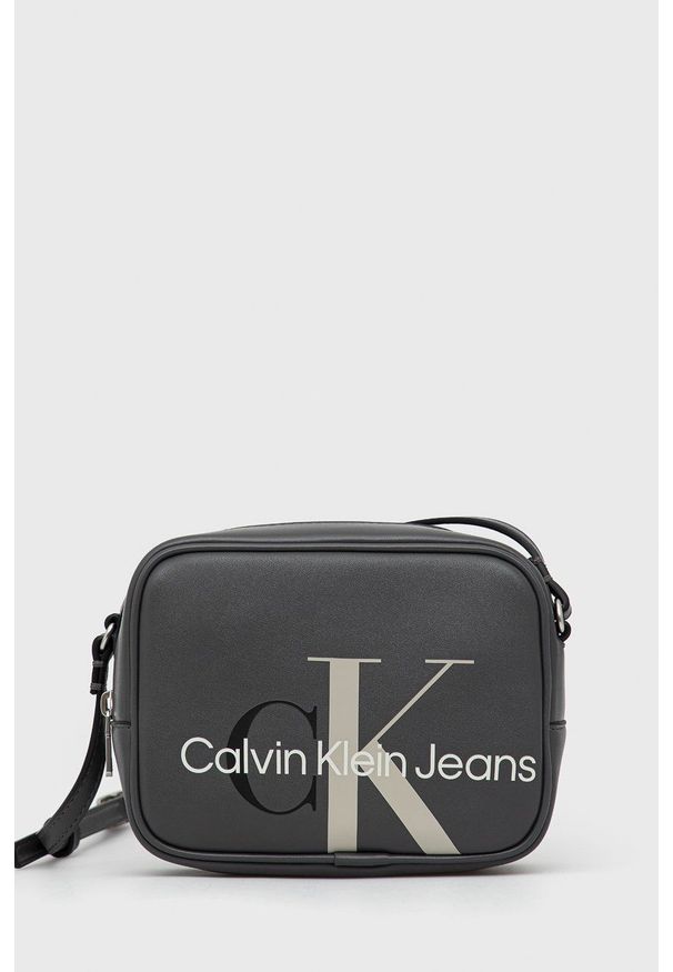Calvin Klein Jeans Torebka kolor szary. Kolor: szary