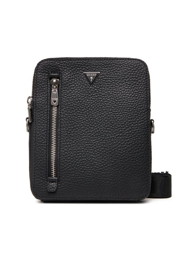 Guess Saszetka HMTOGR P5218 Czarny. Kolor: czarny. Materiał: skóra