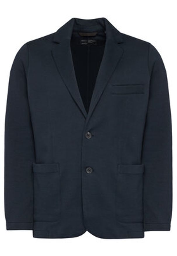 Marc O'Polo Marynarka 528 4051 57036 Granatowy Slim Fit. Typ kołnierza: polo. Kolor: niebieski. Materiał: bawełna