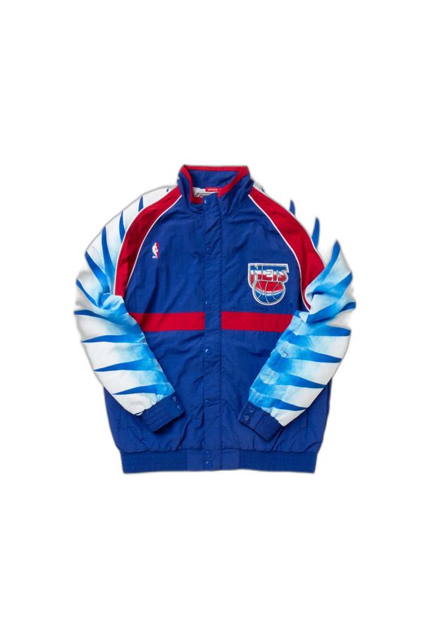 Mitchell & Ness - Kurtka New Jersey Nets nba authentic 1993/94. Kolor: niebieski. Materiał: jersey. Sport: koszykówka