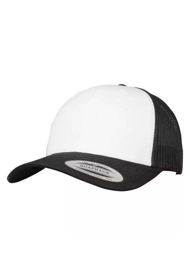 FLEXFIT - Retro Trucker Cap. Kolor: biały, czarny, wielokolorowy. Styl: retro