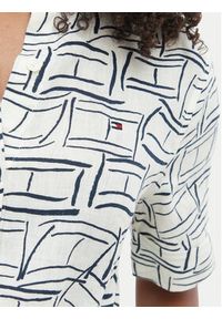 TOMMY HILFIGER - Tommy Hilfiger Sukienka koszulowa WW0WW49633 Beżowy jasny Regular Fit. Kolor: beżowy. Materiał: len. Typ sukienki: koszulowe #5
