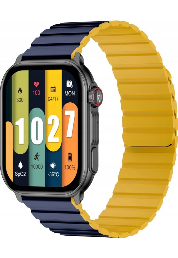 KIESLECT - Smartwatch Kieslect KS Pro Czarno-żółty (YFT2064EU). Rodzaj zegarka: smartwatch. Kolor: czarny, żółty, wielokolorowy