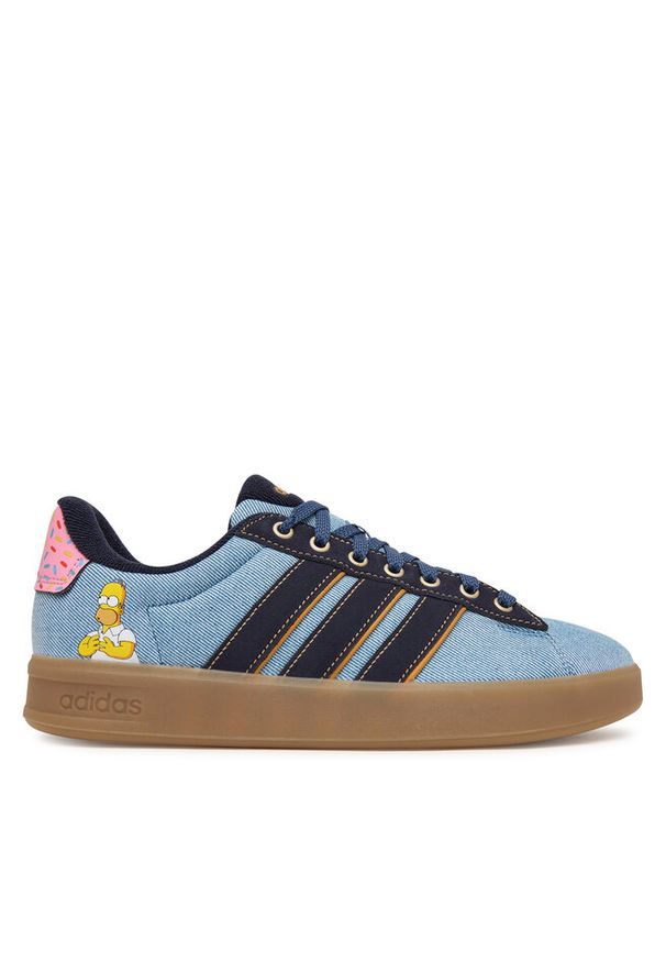 Adidas - Sneakersy adidas. Kolor: niebieski. Wzór: motyw z bajki