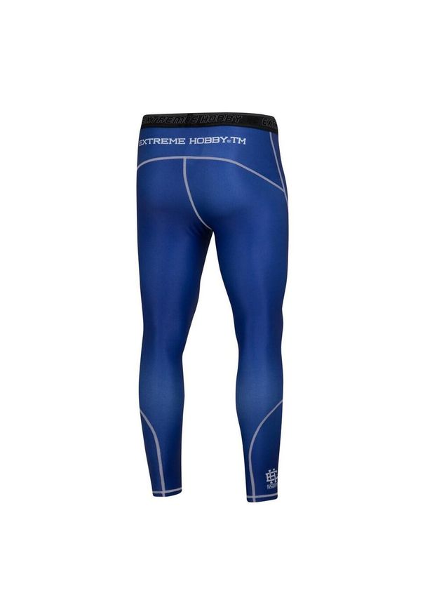 Legginsy sportowe męskie EXTREME HOBBY TRACE. Kolor: niebieski. Materiał: poliester, elastan