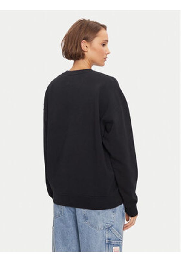Replay Bluza W3638A.000.22738P Czarny Loose Fit. Kolor: czarny. Materiał: bawełna