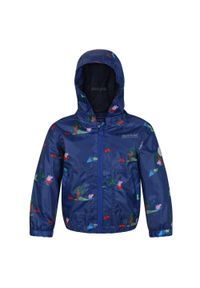 Regatta - Dziecięca Kurtka Przeciwdeszczowa Peppa Muddy Puddle. Kolor: niebieski. Styl: sportowy. Sport: turystyka piesza #1