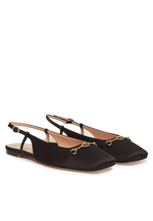 TwinSet - TWINSET Sandały 251TCP082 Czarny. Kolor: czarny. Materiał: materiał