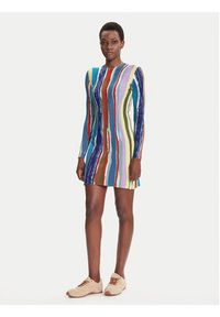 Desigual Sukienka codzienna Carla 25WWVF07 Kolorowy Slim Fit. Okazja: na co dzień. Materiał: syntetyk. Wzór: kolorowy. Typ sukienki: proste. Styl: casual #5