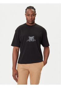Hugo - HUGO T-Shirt Duarms 50542817 Czarny Oversize. Kolor: czarny. Materiał: bawełna