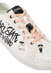 Karl Lagerfeld - KARL LAGERFELD Sneakersy KL60116S Biały. Kolor: biały. Materiał: skóra #3
