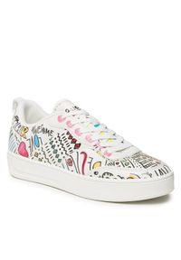 Desigual Sneakersy 23SSKP35 Biały. Kolor: biały. Materiał: skóra