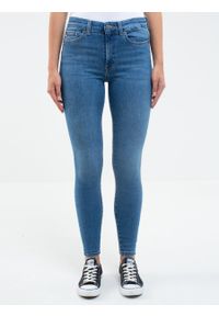 Big-Star - Spodnie jeans damskie Melinda High Waist 340. Stan: podwyższony. Kolor: niebieski #1