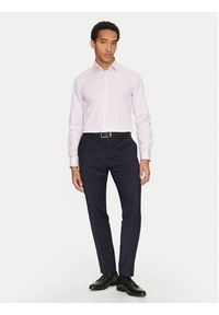 Calvin Klein Koszula K10K108229 Fioletowy Slim Fit. Kolor: fioletowy. Materiał: bawełna