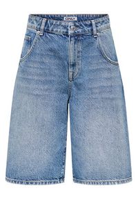 only - ONLY Bermudy Mate 15340976 Niebieski Baggy Fit. Kolor: niebieski. Materiał: bawełna #4