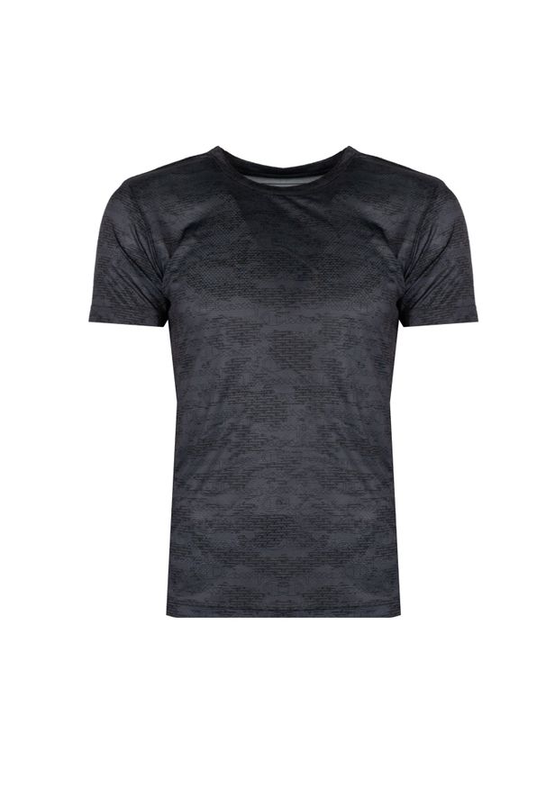 Champion T-Shirt "Micro Mesh" | 218039 | Mężczyzna | Grafitowy. Okazja: na co dzień. Kolor: szary. Materiał: poliester. Długość rękawa: krótki rękaw. Wzór: nadruk. Styl: klasyczny, casual