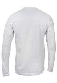 Biały T-shirt (Koszulka) - Długi Rękaw, Longsleeve - Brave Soul, Męski. Okazja: na co dzień. Kolor: biały. Materiał: bawełna. Długość rękawa: długi rękaw. Długość: długie. Styl: casual #2