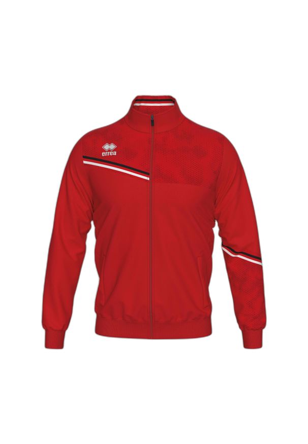 ERREA - Kurtka z dresu Errea Erick. Kolor: czerwony, wielokolorowy, czarny. Materiał: dresówka