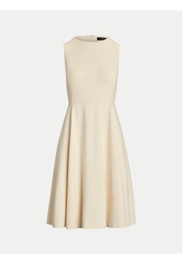 Lauren Ralph Lauren - LAUREN RALPH LAUREN Sukienka codzienna 250851951004 Écru Regular Fit. Okazja: na co dzień. Materiał: wiskoza. Typ sukienki: proste. Styl: casual