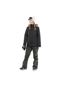 Kurtka snowboardowa damska Volcom Fawn Ins. Kolor: czarny. Sezon: zima. Sport: snowboard