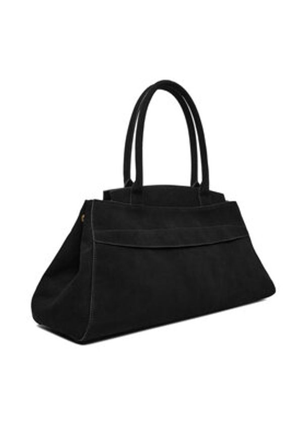 Gino Rossi - GINO ROSSI Torebka EO-LA224-19156A Czarny. Kolor: czarny. Materiał: zamszowe, skórzane